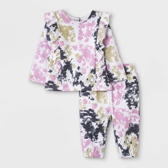 NWT💕 GRAYSON mini Baby Girl’s 2pc Outfit 3-6m - Picture 1 of 4